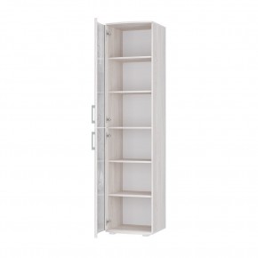 Стеклопенал Флоренция (ясень белый) в Салехарде - salekhard.ok-mebel.com | фото 2