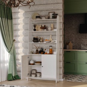 Стеллаж 20 Вествик, массив сосны, цвет белый в Салехарде - salekhard.ok-mebel.com | фото 4