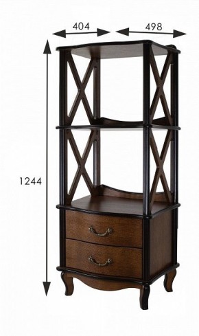 Стеллаж комбинированный Джульетта Л в Салехарде - salekhard.ok-mebel.com | фото 4