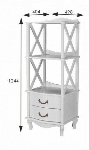 Стеллаж комбинированный Джульетта Л в Салехарде - salekhard.ok-mebel.com | фото 8