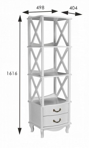 Стеллаж комбинированный Джульетта Л в Салехарде - salekhard.ok-mebel.com | фото 4