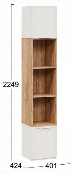 Стеллаж комбинированный Стелла в Салехарде - salekhard.ok-mebel.com | фото 4