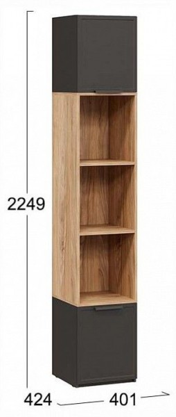 Стеллаж комбинированный Стелла в Салехарде - salekhard.ok-mebel.com | фото 4