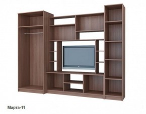 Стенка Марта 11 (Венге/Беленый дуб) в Салехарде - salekhard.ok-mebel.com | фото 4