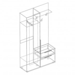 СТИЛ Прихожая (модульная) в Салехарде - salekhard.ok-mebel.com | фото 3