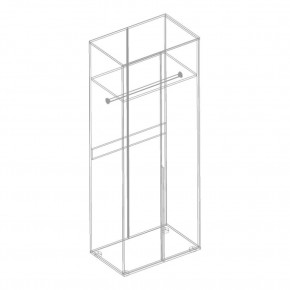 СТИЛ Шкаф 2-ств для одежды в Салехарде - salekhard.ok-mebel.com | фото 2