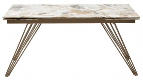 Стол ACERRA NEW 160 GLOSS GRAND JADE SOLID CERAMIC/ каркас цвета шампань, ®DISAUR в Салехарде - salekhard.ok-mebel.com | фото 12