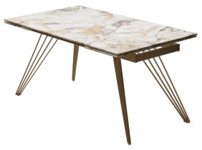 Стол ACERRA NEW 160 GLOSS GRAND JADE SOLID CERAMIC/ каркас цвета шампань, ®DISAUR в Салехарде - salekhard.ok-mebel.com | фото 14