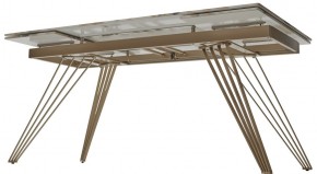 Стол ACERRA NEW 160 GLOSS GRAND JADE SOLID CERAMIC/ каркас цвета шампань, ®DISAUR в Салехарде - salekhard.ok-mebel.com | фото 9