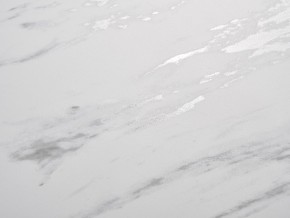 Стол BELLUNO 160 MARBLES KL-99 Белый мрамор матовый, итальянская керамика/ белый каркас, ®DISAUR в Салехарде - salekhard.ok-mebel.com | фото 3