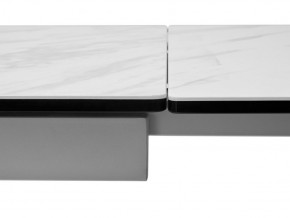 Стол BELLUNO 160 MARBLES KL-99 Белый мрамор матовый, итальянская керамика/ белый каркас, ®DISAUR в Салехарде - salekhard.ok-mebel.com | фото 9