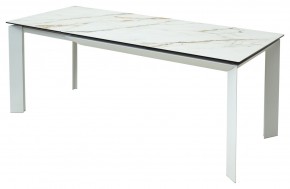 Стол CREMONA 160 KL-188 Контрастный мрамор / белый каркас, ®DISAUR в Салехарде - salekhard.ok-mebel.com | фото 3