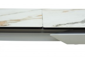 Стол CREMONA 160 KL-188 Контрастный мрамор / белый каркас, ®DISAUR в Салехарде - salekhard.ok-mebel.com | фото 5