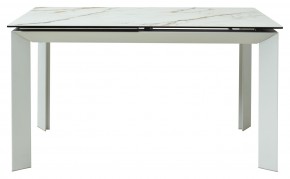 Стол CREMONA 160 KL-188 Контрастный мрамор / белый каркас, ®DISAUR в Салехарде - salekhard.ok-mebel.com | фото 8