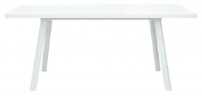 Стол ФИН 120 Белый, стекло/ Белый каркас М-City в Салехарде - salekhard.ok-mebel.com | фото 2