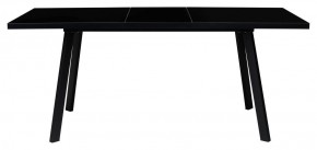 Стол ФИН 120 Черный, стекло/ Черный каркас М-City в Салехарде - salekhard.ok-mebel.com | фото
