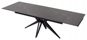 Стол FORIO 160 MATT BLACK MARBLE SOLID CERAMIC / BLACK, ®DISAUR в Салехарде - salekhard.ok-mebel.com | фото 5