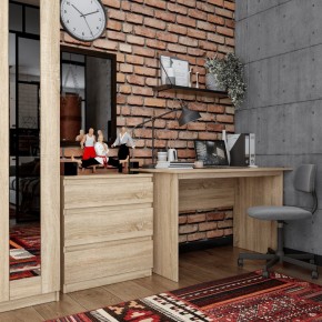 Стол КАСТОР письменный 120х65, цвет Дуб Сонома в Салехарде - salekhard.ok-mebel.com | фото 3