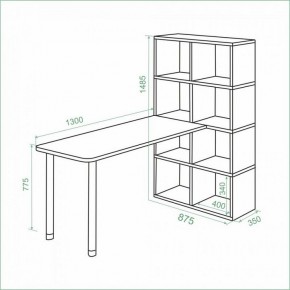 Стол компьютерный Bartolo в Салехарде - salekhard.ok-mebel.com | фото 3