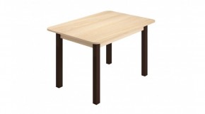 Стол ЛДСП (опоры черные) ясень шимо светлый в Салехарде - salekhard.ok-mebel.com | фото