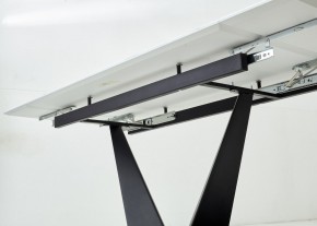 Стол Ниагара 160 БЕЛЫЙ МРАМОР, стекло / ЧЕРНЫЙ, М-City в Салехарде - salekhard.ok-mebel.com | фото 9