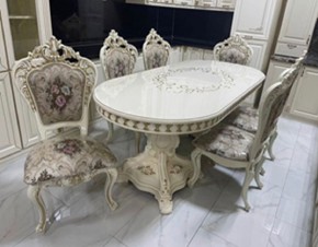 Стол овальный раскладной Рафаэлло 2000(2400)*1100 в Салехарде - salekhard.ok-mebel.com | фото