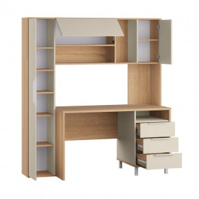 Стол рабочий 12.95 N Комфорт (Дуб сонома, Сатин 7045 PE) в Салехарде - salekhard.ok-mebel.com | фото 2