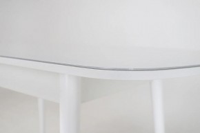 Стол раскладной со стеклом (опоры массив цилиндрический) "Хоста" в Салехарде - salekhard.ok-mebel.com | фото 6