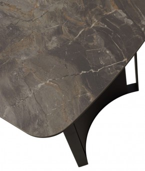 Стол RASMUS 160 KL-80 Серый мрамор, итальянская керамика / черный каркас, ®DISAUR в Салехарде - salekhard.ok-mebel.com | фото 9