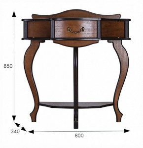 Стол туалетный Джульетта Л в Салехарде - salekhard.ok-mebel.com | фото 11