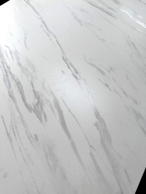 Стол VASTO 180 MARBLES KL-99 Белый мрамор матовый, итальянская керамика/ черный каркас, ®DISAUR в Салехарде - salekhard.ok-mebel.com | фото 3