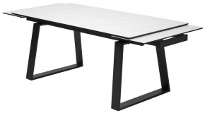 Стол VASTO 180 MARBLES KL-99 Белый мрамор матовый, итальянская керамика/ черный каркас, ®DISAUR в Салехарде - salekhard.ok-mebel.com | фото 6