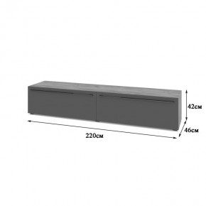 СТОУН С72 Тумба ТВ (золотой дуб/графит) в Салехарде - salekhard.ok-mebel.com | фото 2