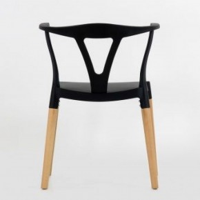 Стул Barneo N-218 Wishbone интерьерный кухонный черный в Салехарде - salekhard.ok-mebel.com | фото 2