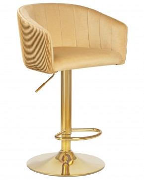 Стул барный DOBRIN DARCY GOLD, песочный велюр (1922-3) в Салехарде - salekhard.ok-mebel.com | фото