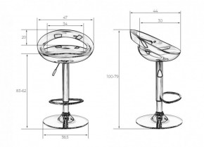 Стул барный DOBRIN DISCO LM-1010 (белый) в Салехарде - salekhard.ok-mebel.com | фото 2