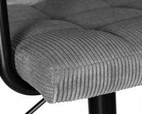 Стул барный DOBRIN KRUGER ARM BLACK, серый вельвет (LAR-E2041-25) в Салехарде - salekhard.ok-mebel.com | фото 7