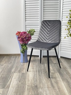 Стул DUKE BLUVEL-14 GREY, велюр / черный каркас М-City в Салехарде - salekhard.ok-mebel.com | фото 4