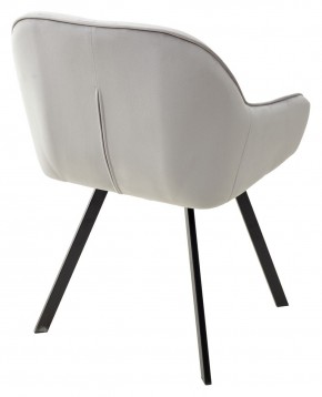 Стул GALE 360 град. поворот. BLUVEL-03 LIGHT GREY, велюр/ черный каркас, М-City в Салехарде - salekhard.ok-mebel.com | фото 4