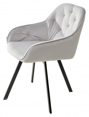 Стул GALE 360 град. поворот. BLUVEL-03 LIGHT GREY, велюр/ черный каркас, М-City в Салехарде - salekhard.ok-mebel.com | фото 5