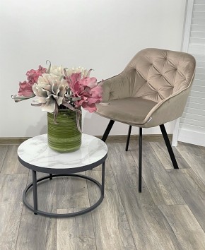 Стул GALE 360 град. поворот. BLUVEL-40 BEIGE, велюр/ черный каркас, М-City в Салехарде - salekhard.ok-mebel.com | фото 2