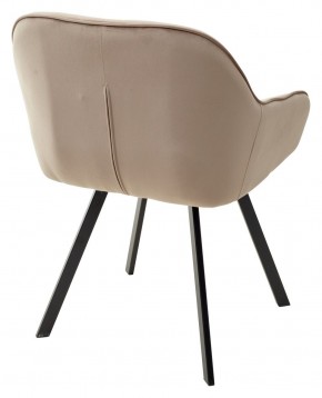 Стул GALE 360 град. поворот. BLUVEL-40 BEIGE, велюр/ черный каркас, М-City в Салехарде - salekhard.ok-mebel.com | фото 4