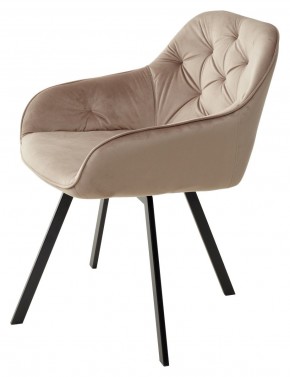 Стул GALE 360 град. поворот. BLUVEL-40 BEIGE, велюр/ черный каркас, М-City в Салехарде - salekhard.ok-mebel.com | фото 5