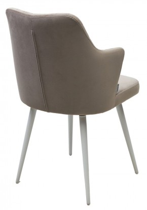 Стул HERMAN 360 град. ЛАТТЕ #25, велюр / белый каркас М-City в Салехарде - salekhard.ok-mebel.com | фото 5