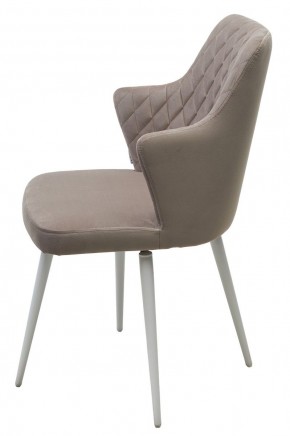 Стул HERMAN 360 град. ЛАТТЕ #25, велюр / белый каркас М-City в Салехарде - salekhard.ok-mebel.com | фото 6