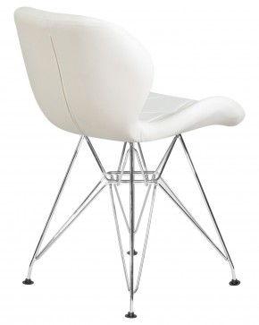 Стул обеденный DOBRIN BUTTERFLY CHROME, ножки хром, цвет белый в Салехарде - salekhard.ok-mebel.com | фото 4