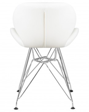 Стул обеденный DOBRIN BUTTERFLY CHROME, ножки хром, цвет белый в Салехарде - salekhard.ok-mebel.com | фото 5