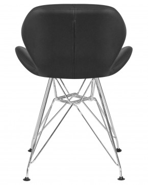 Стул обеденный DOBRIN BUTTERFLY CHROME, ножки хром, цвет чёрный в Салехарде - salekhard.ok-mebel.com | фото 5
