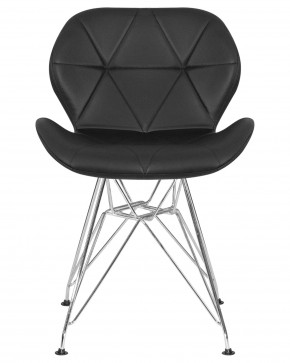Стул обеденный DOBRIN BUTTERFLY CHROME, ножки хром, цвет чёрный в Салехарде - salekhard.ok-mebel.com | фото 7