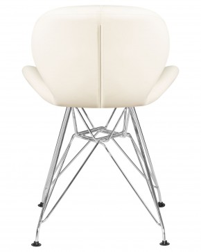 Стул обеденный DOBRIN BUTTERFLY CHROME, ножки хром, цвет кремовый в Салехарде - salekhard.ok-mebel.com | фото 5